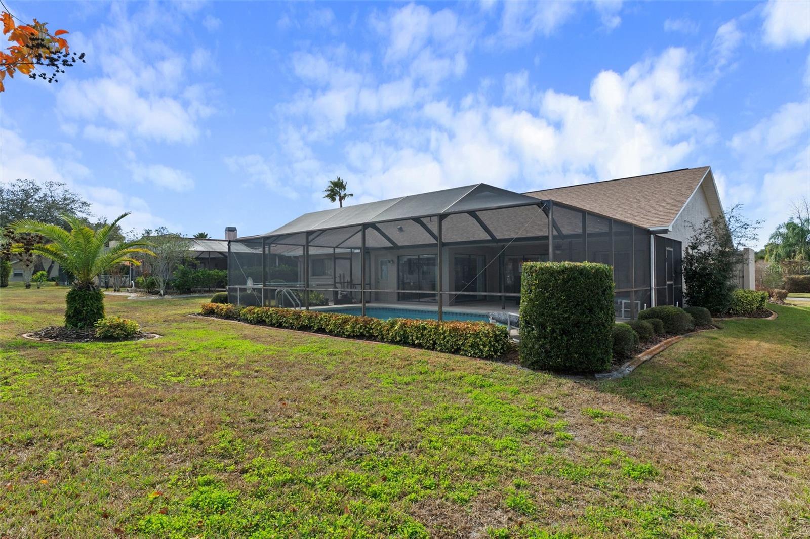Landscape borders around the entire house help keep weeds out of the beds!