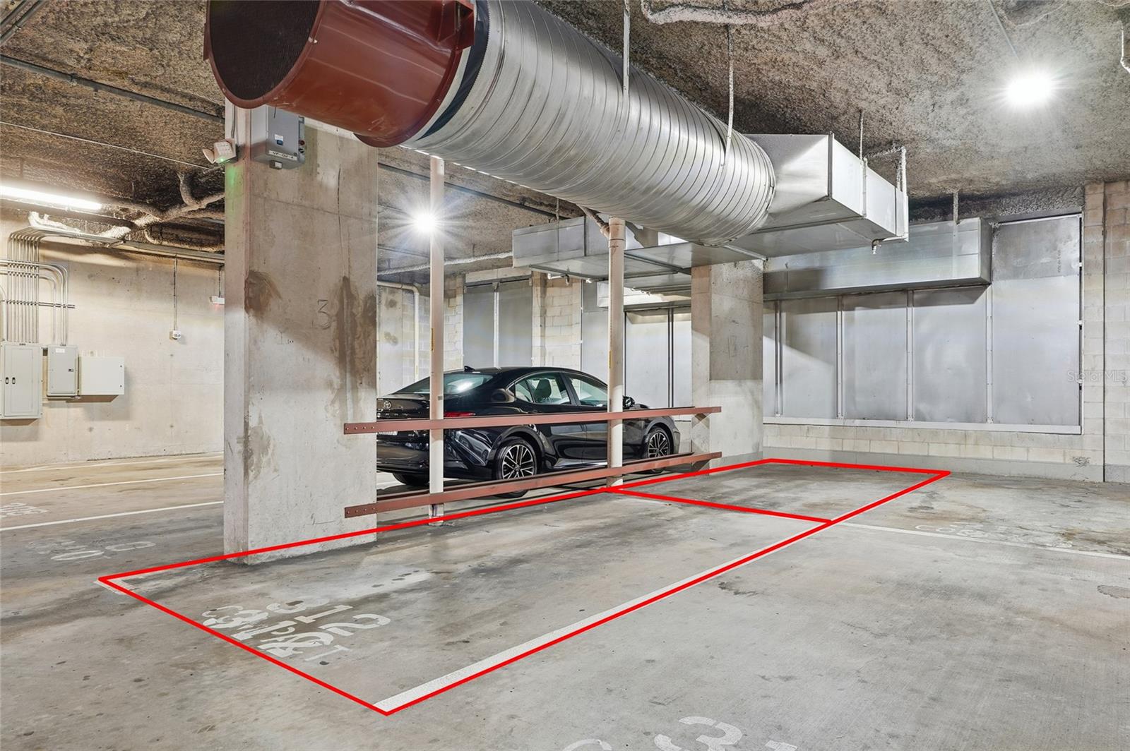 2 Covered Parking Spots in Garage