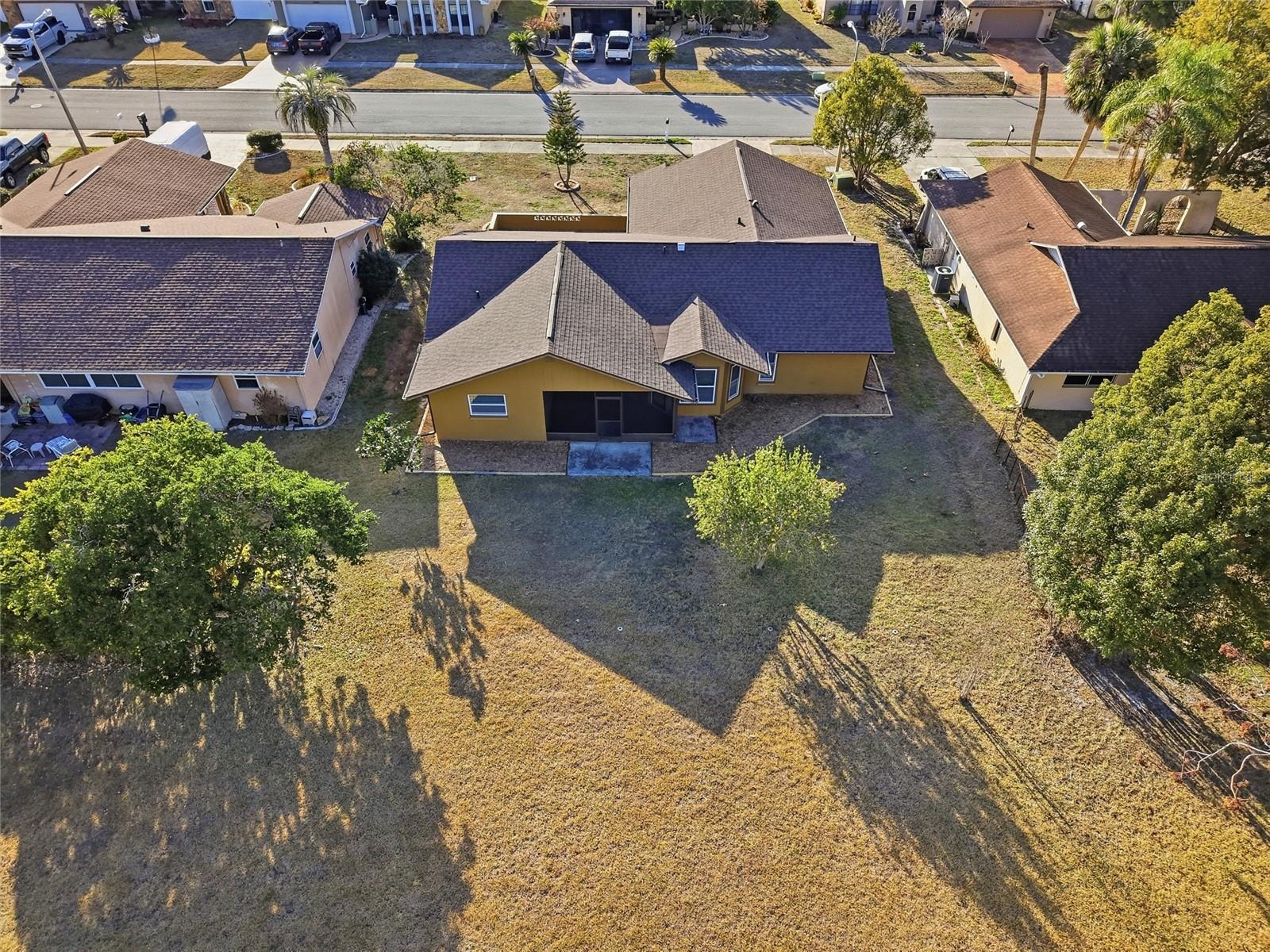 Aerial View of Backyard