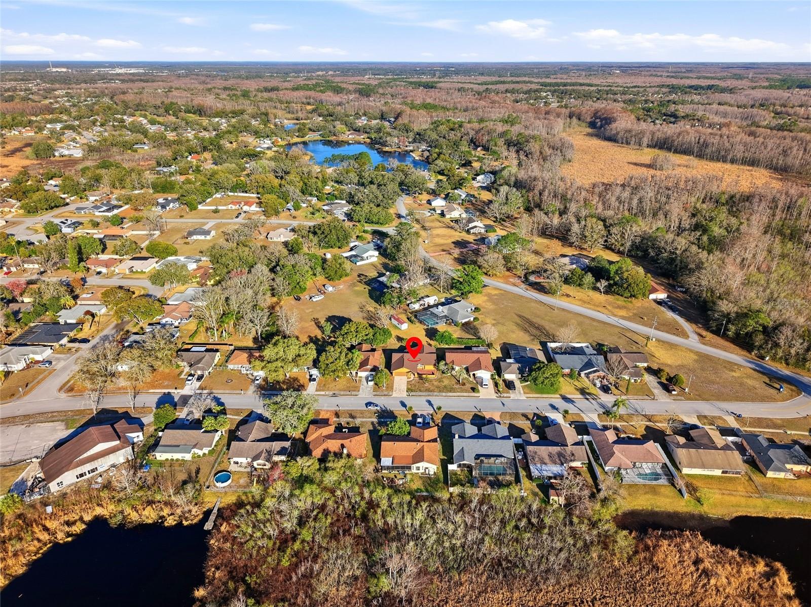Aerial View of Neighborhood