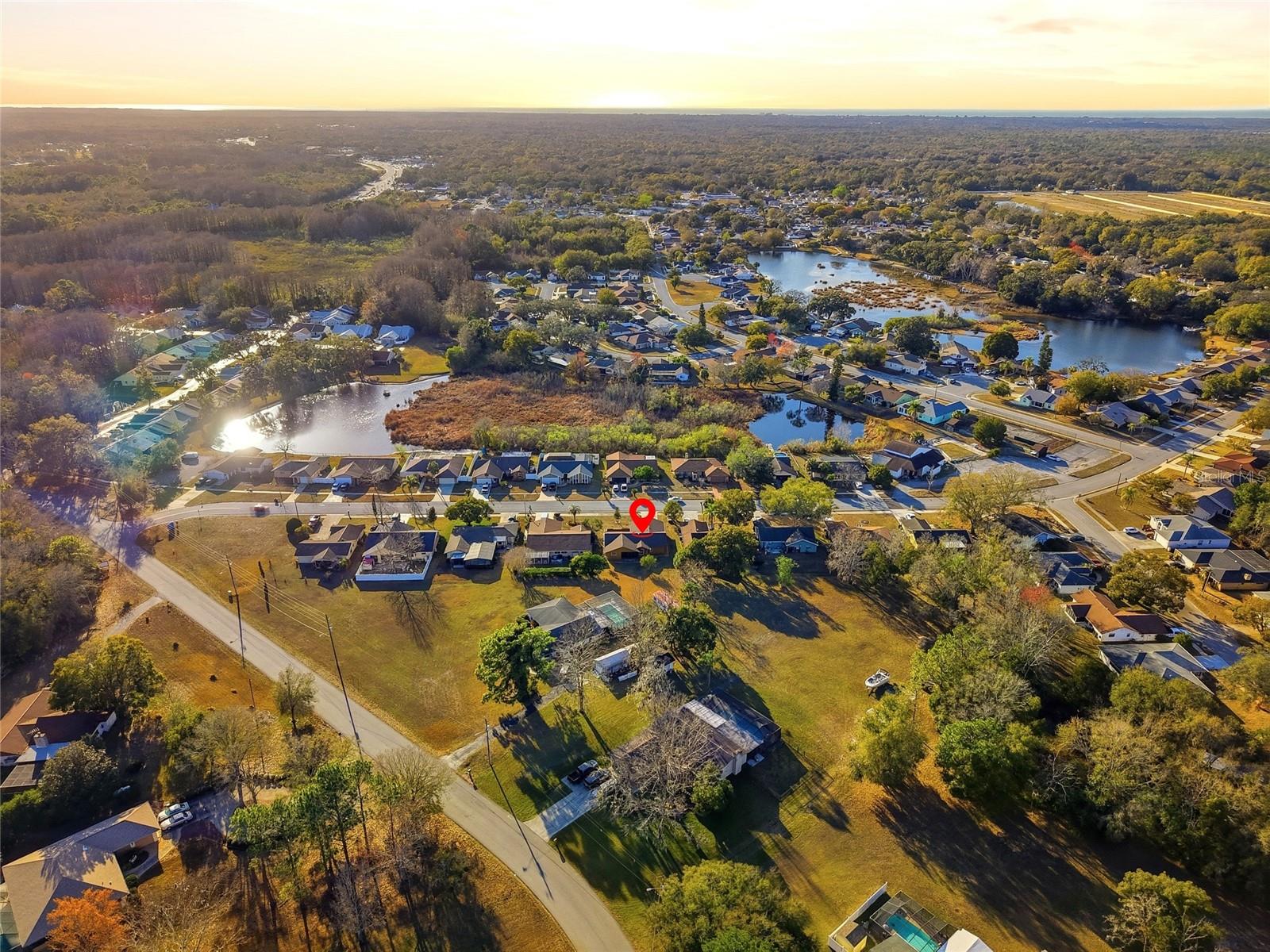 Aerial View of Neighborhood