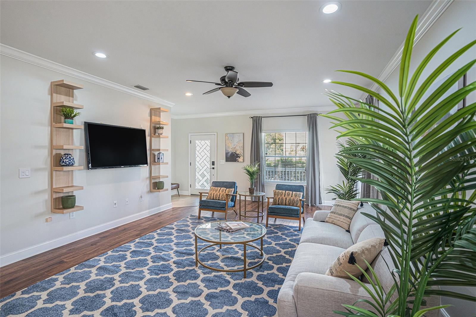Living room facing front door