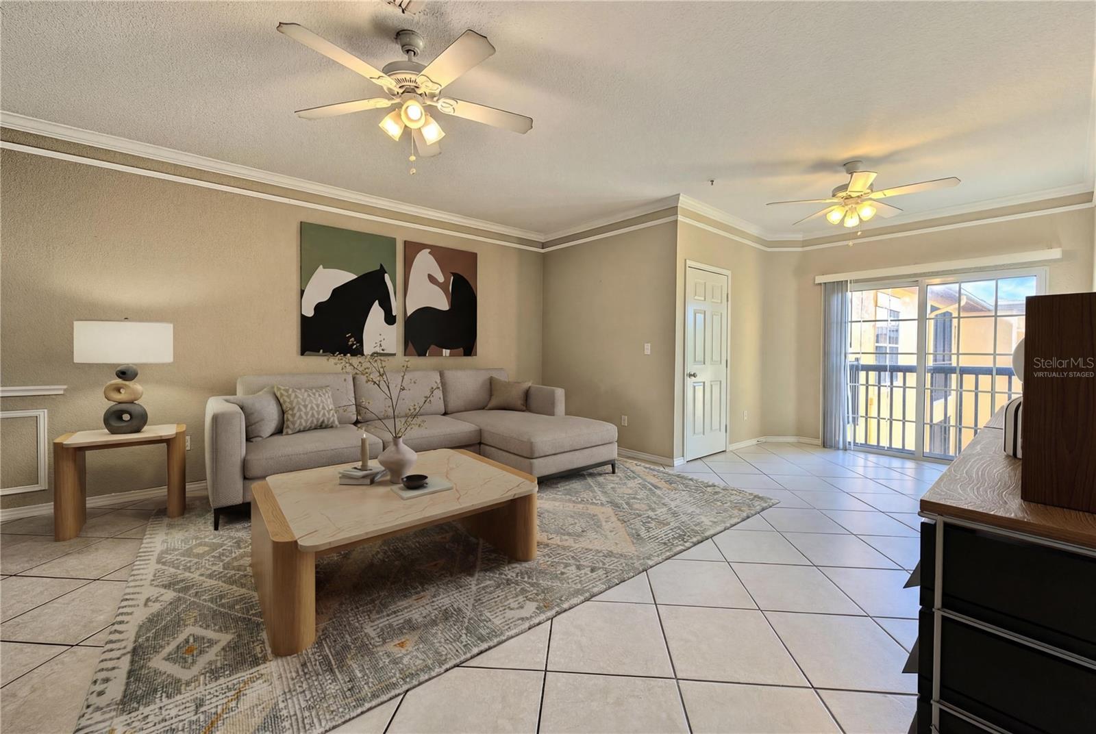 spacious and open living area