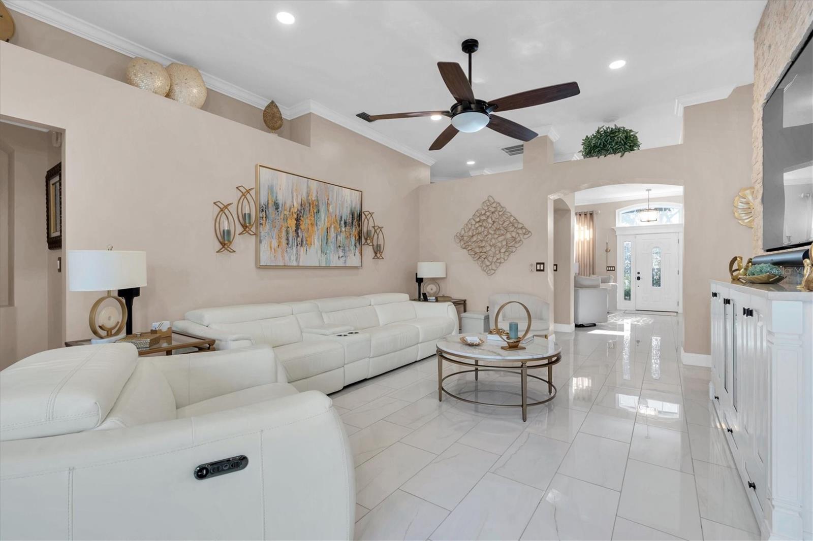 Great Room with 12x24 Tile