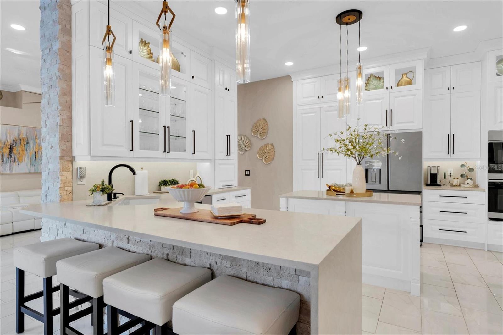 Custom Kitchen with Breakfast Bar