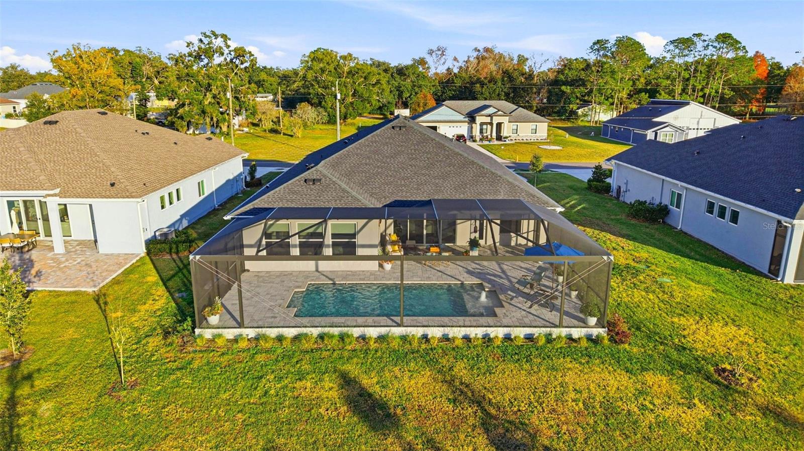 Drone Shot Of Exterior Rear