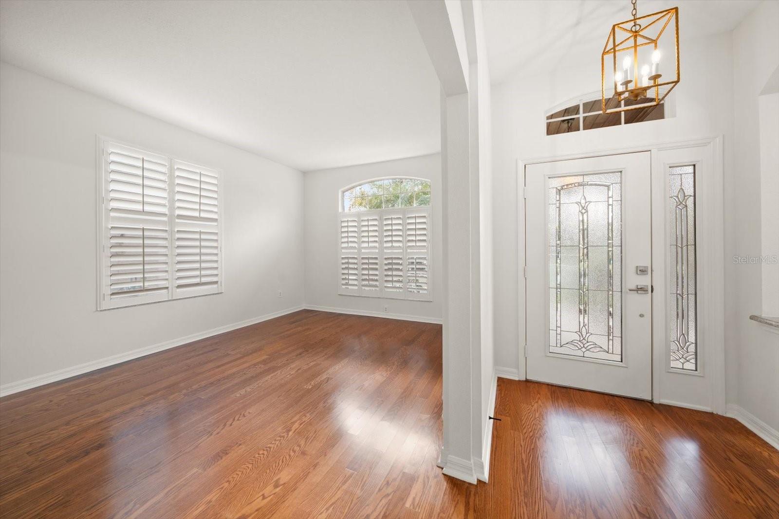 Front Entry & Living Room