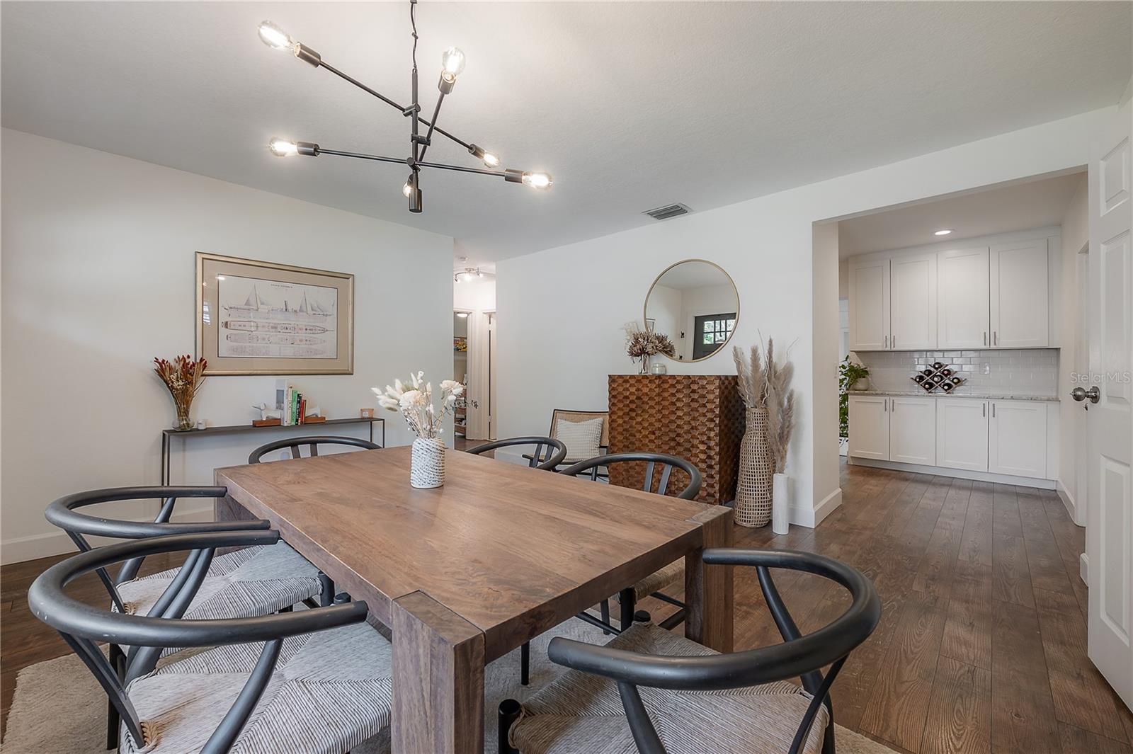 Dining looking to kitchen