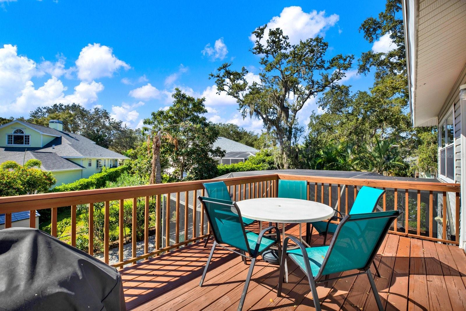 Dining and sunning deck.
