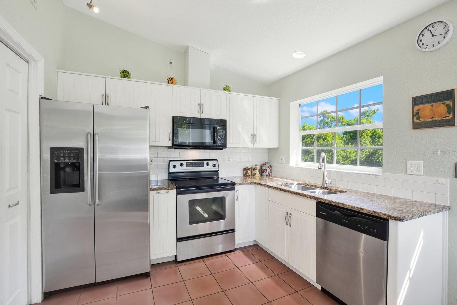 Sunny modern kitchen.