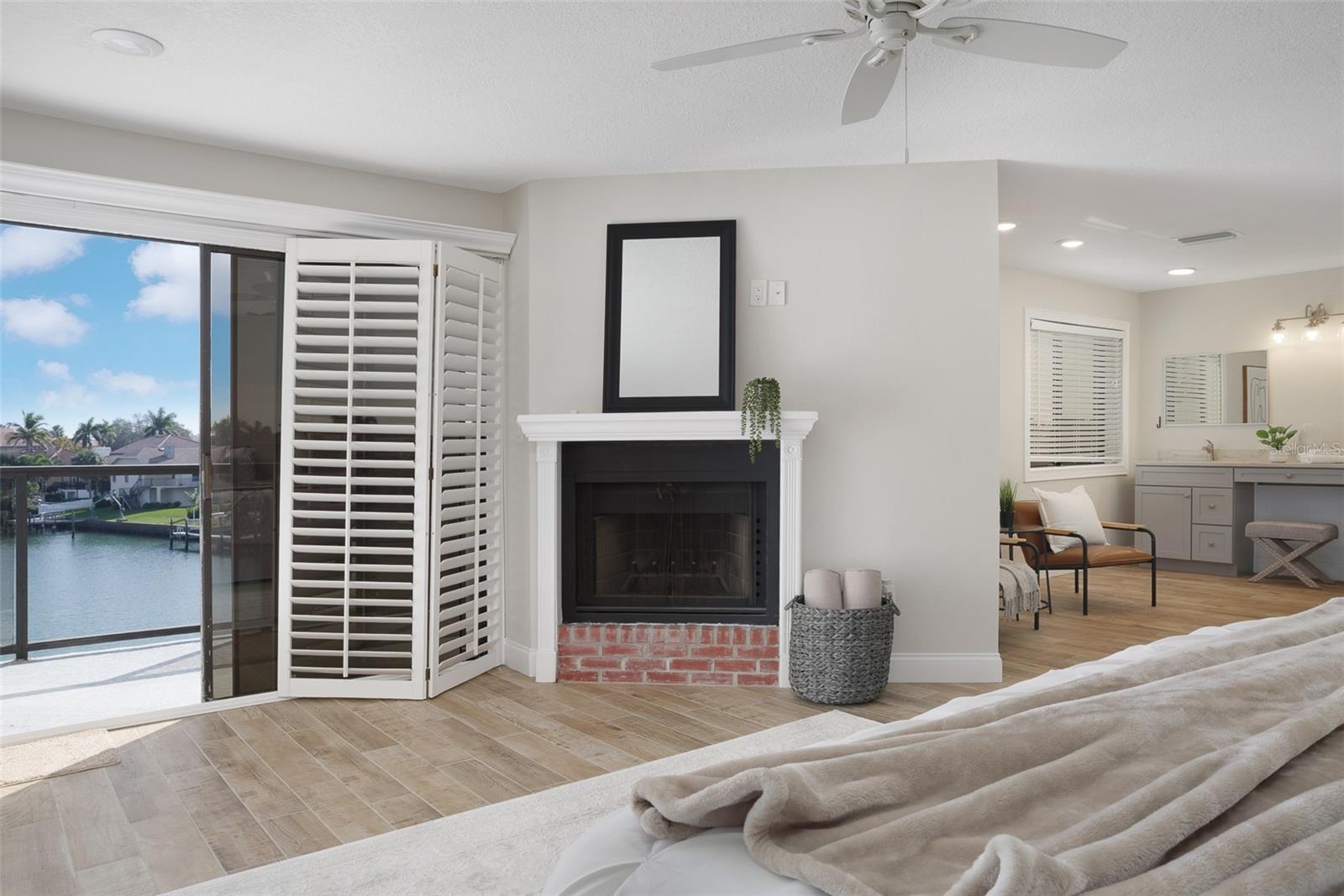 Primary with Wood Working Burning Fire Place