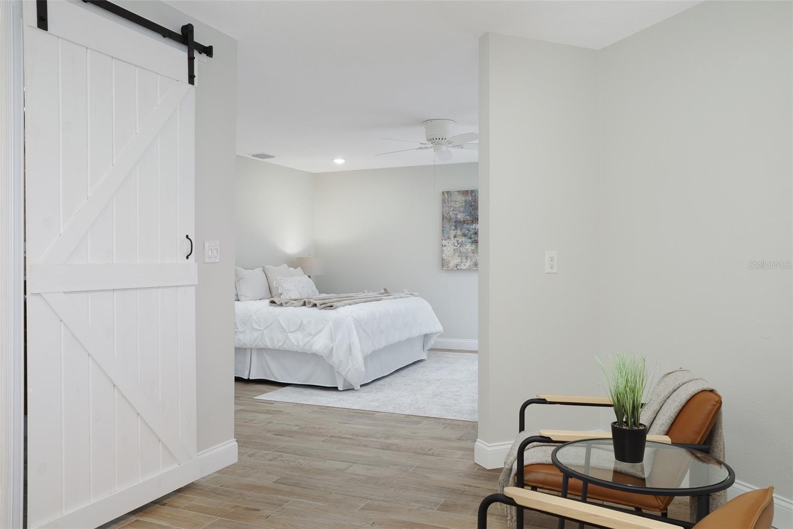 View from Bathroom looking at Primary