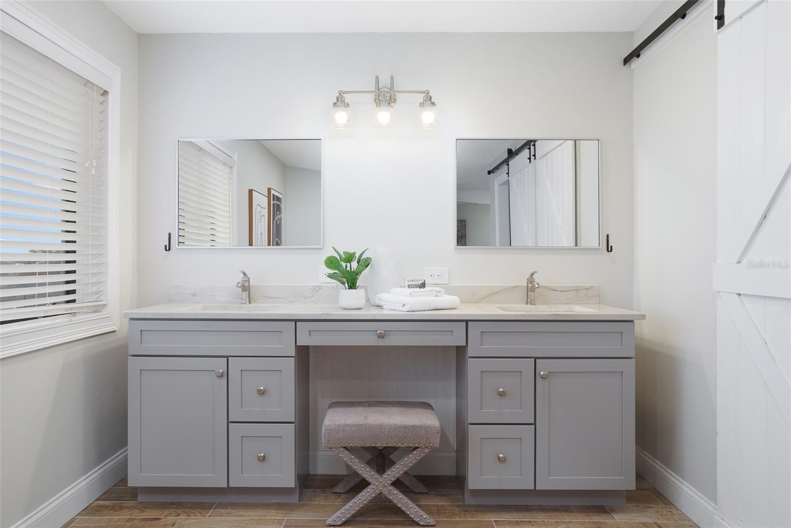 Primary Bathroom with View of the Water