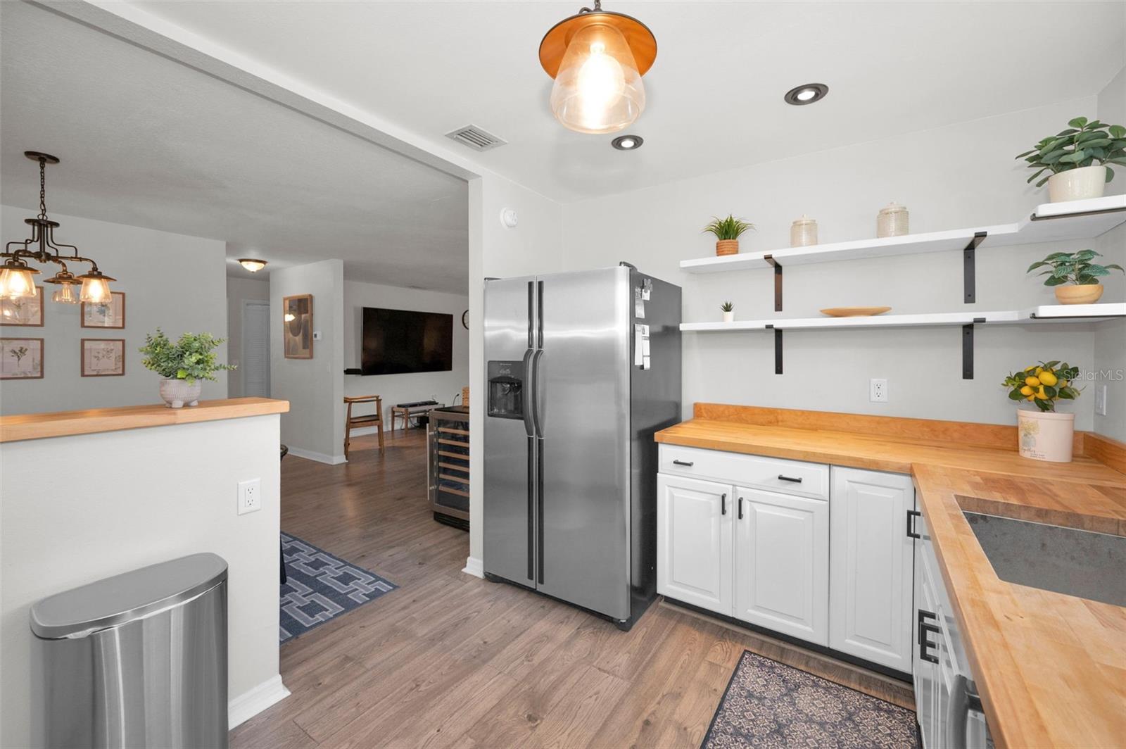 Kitchen opens to Great Room