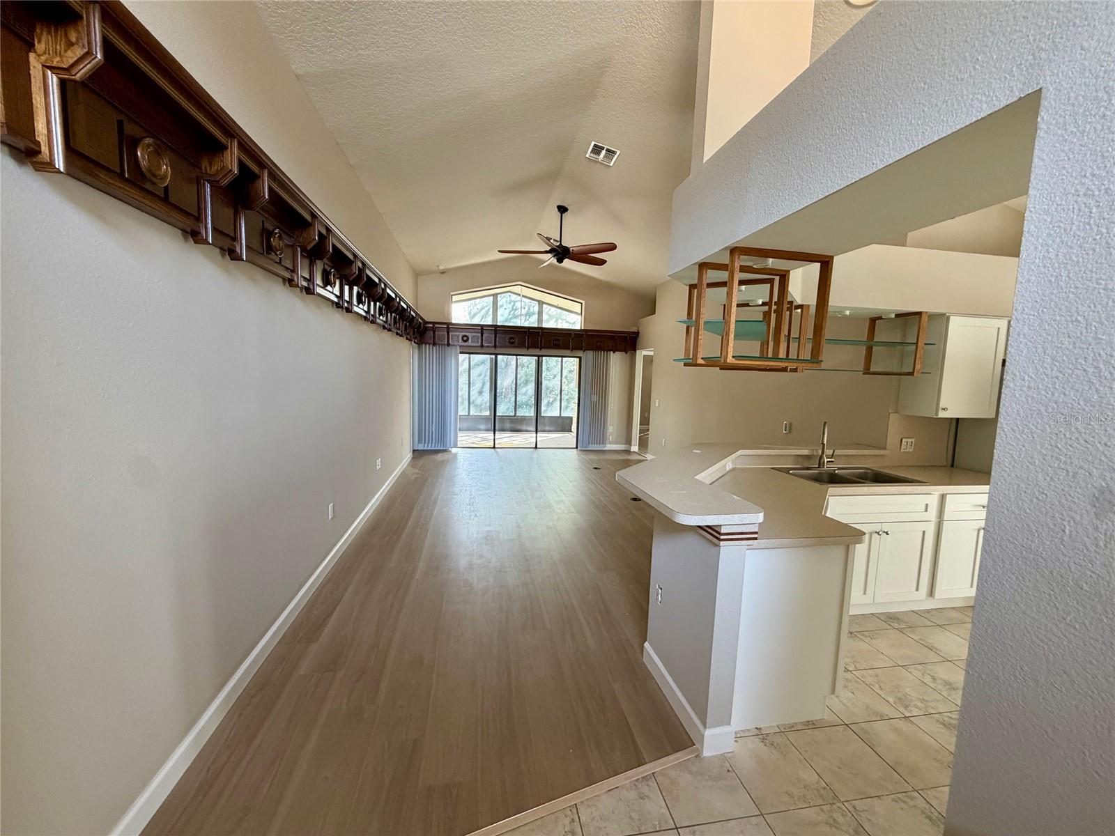 Custom Shelving throughout