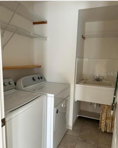 Laundry Room off Kitchen with Utility Sink
