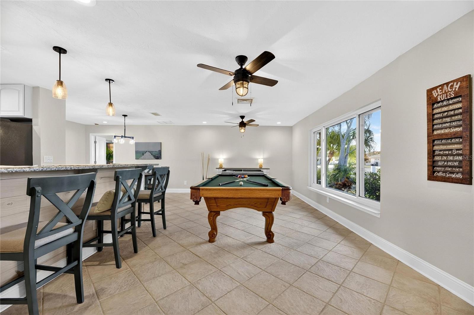 bar stools pool table