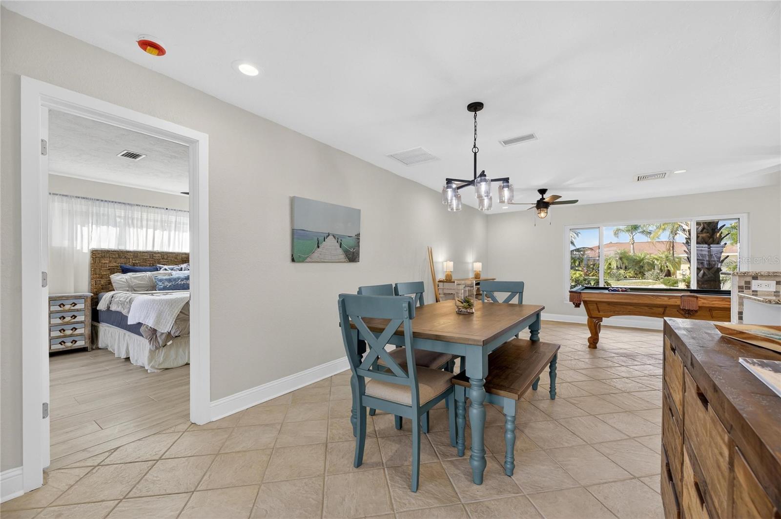 dining room near master bedroom door