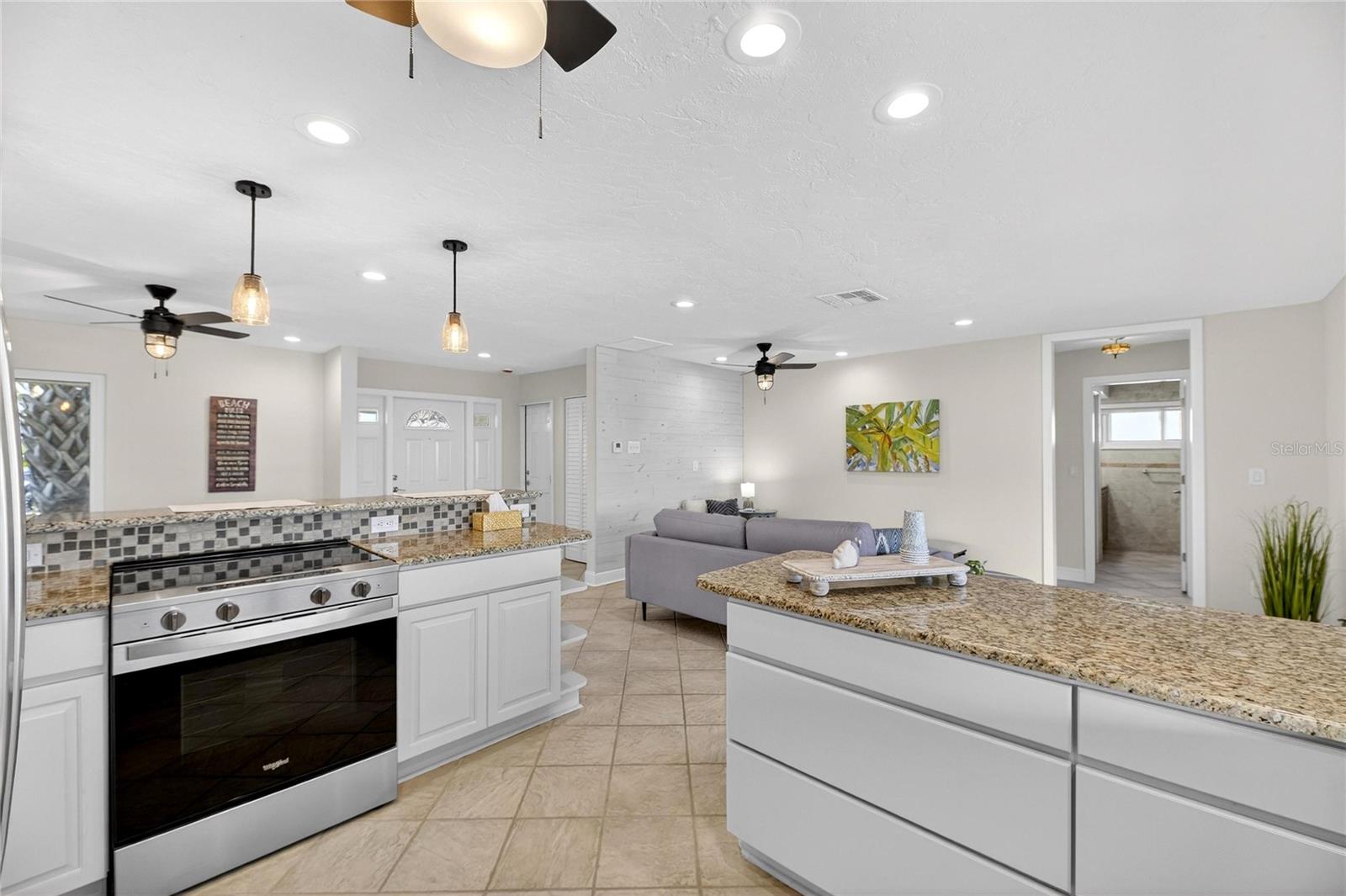 kitchen looking at living room