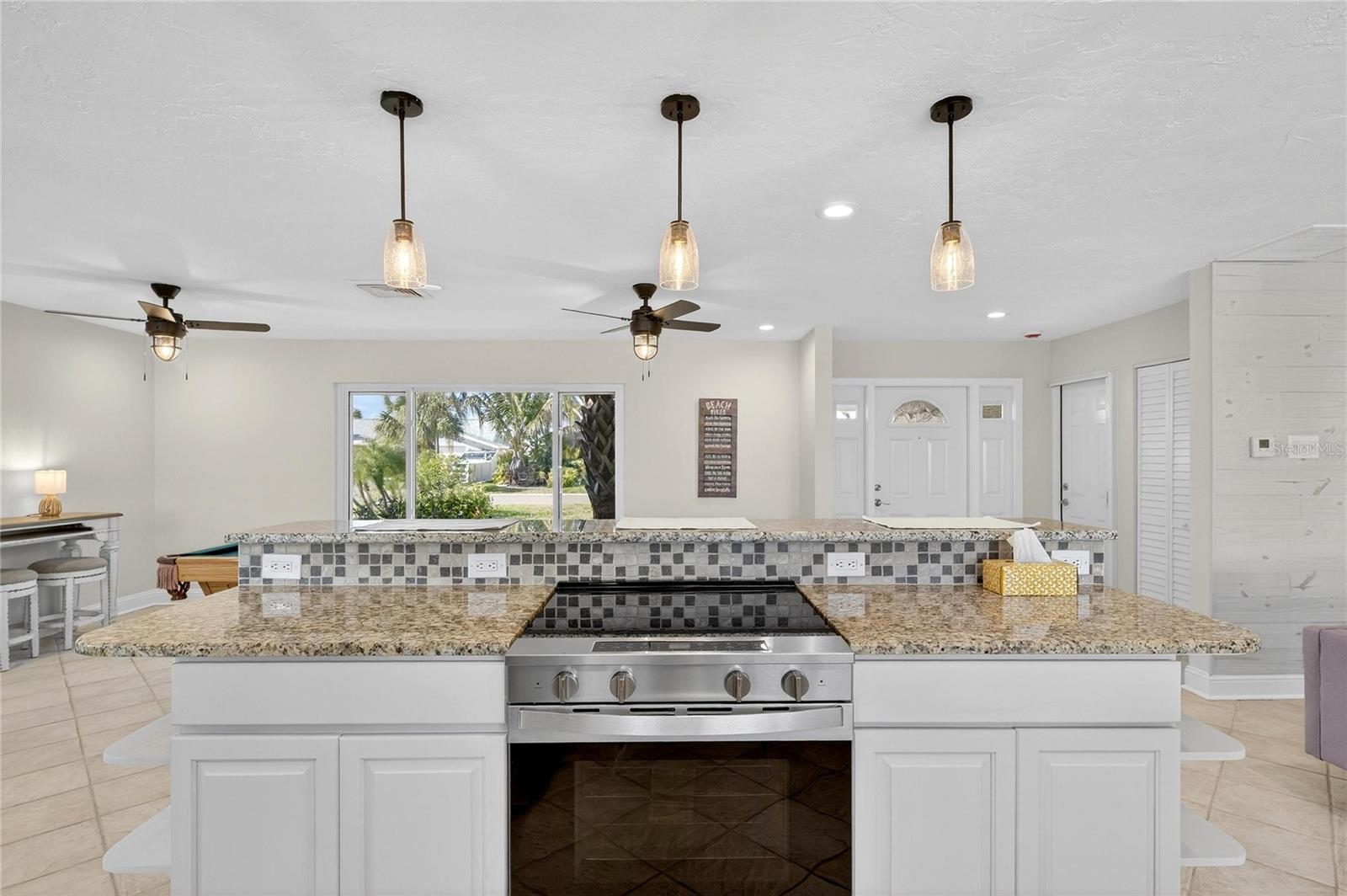 kitchen looking t family room