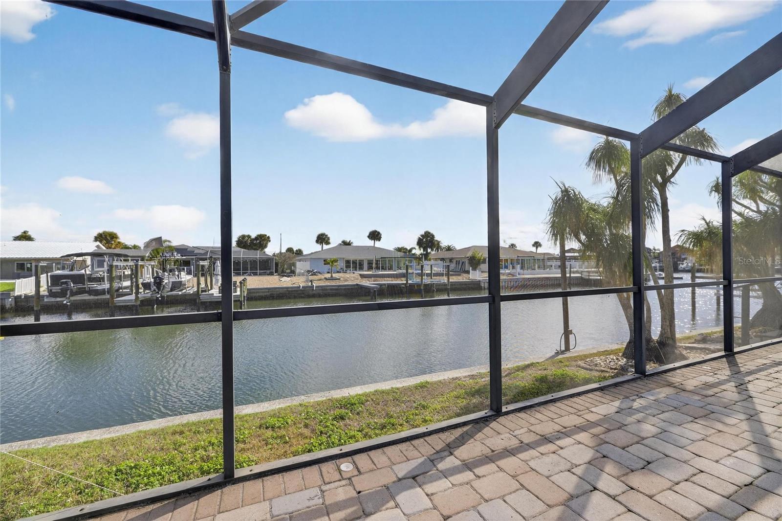 deep water canal from pool area