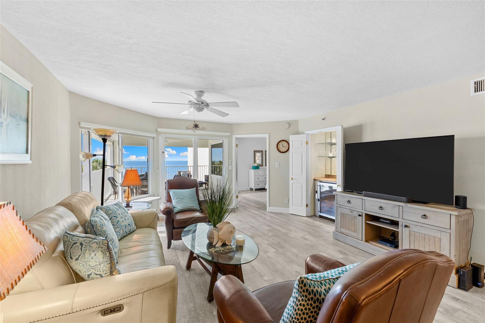 OPEN FLOOR PLAN WITH VIEWS OF THE GULF