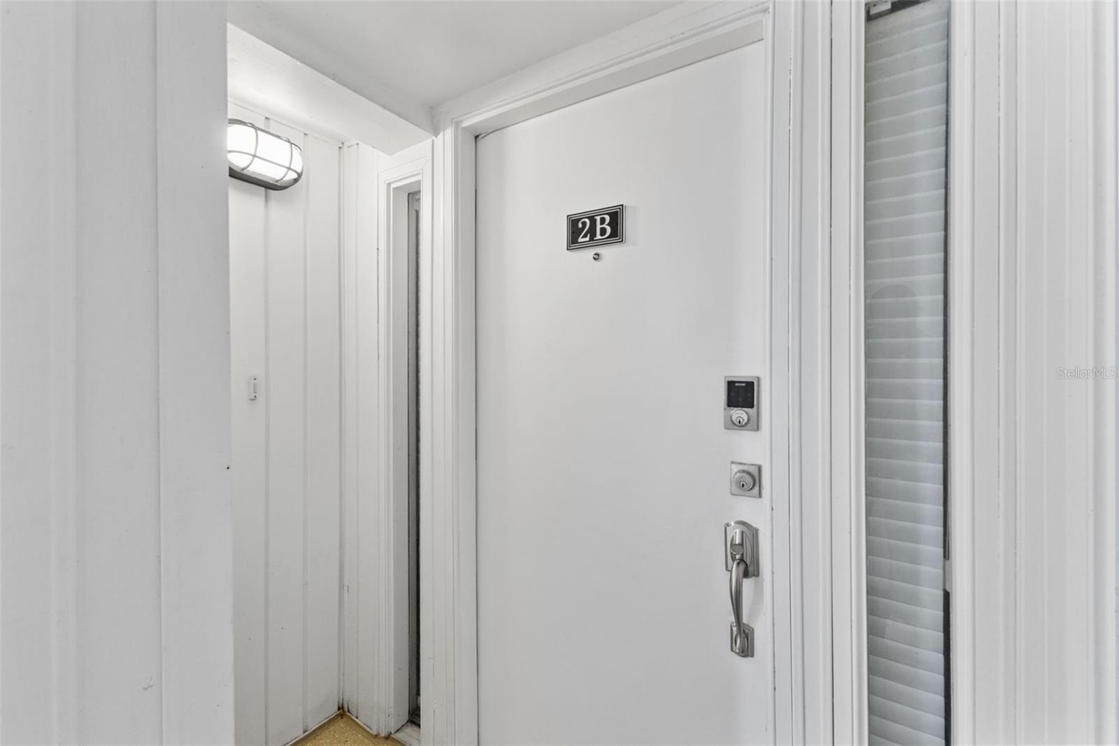 FRONT DOOR OF UNIT 2-B