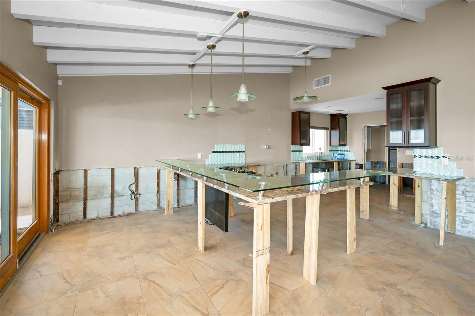 Wonderful potential in this Kitchen - was totally remodeled before the storms