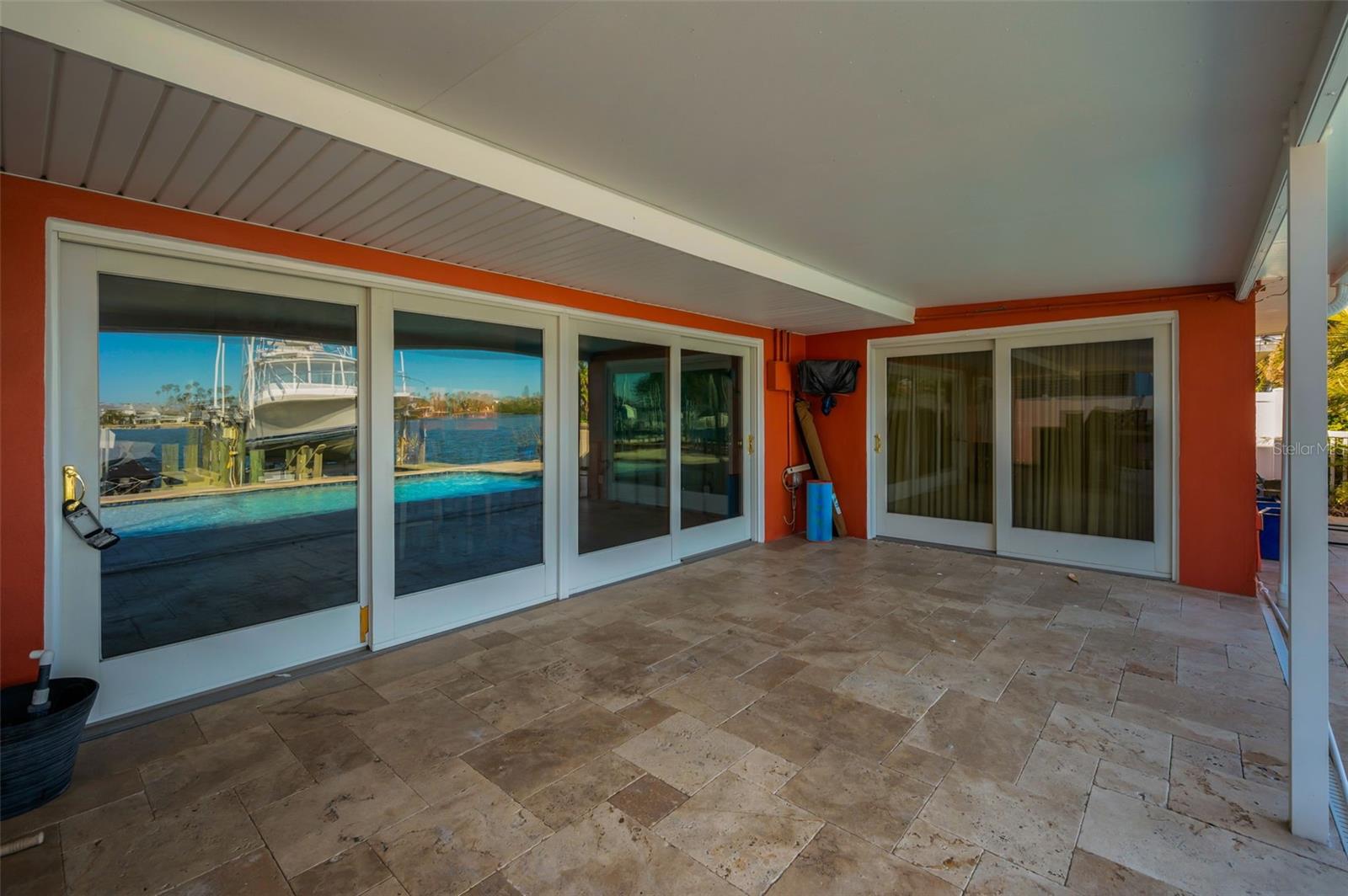 Step out to your large covered Lanai
