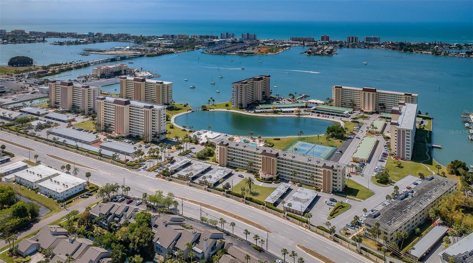Aerial view of Sea Towers