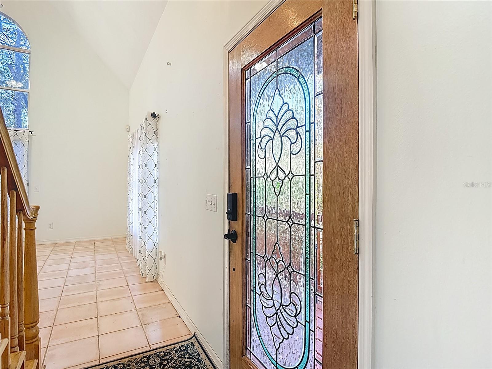 Glass Leaded Door at EntryWay
