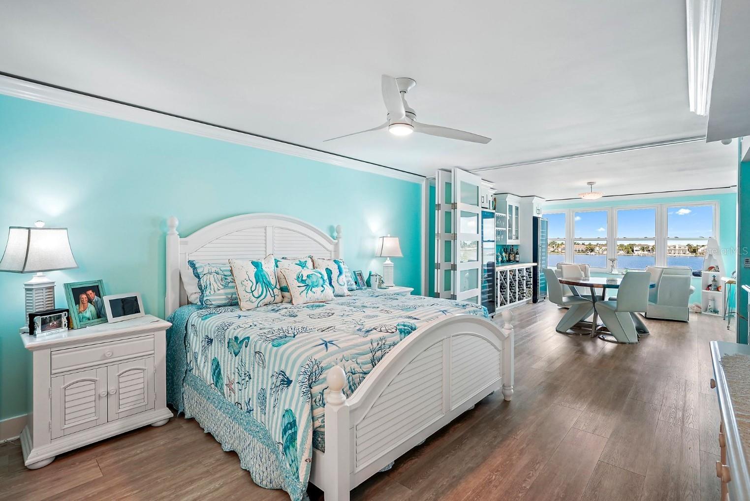 Master Bedroom with bifold doors open