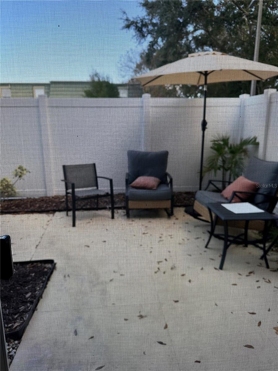 Outdoor sitting area