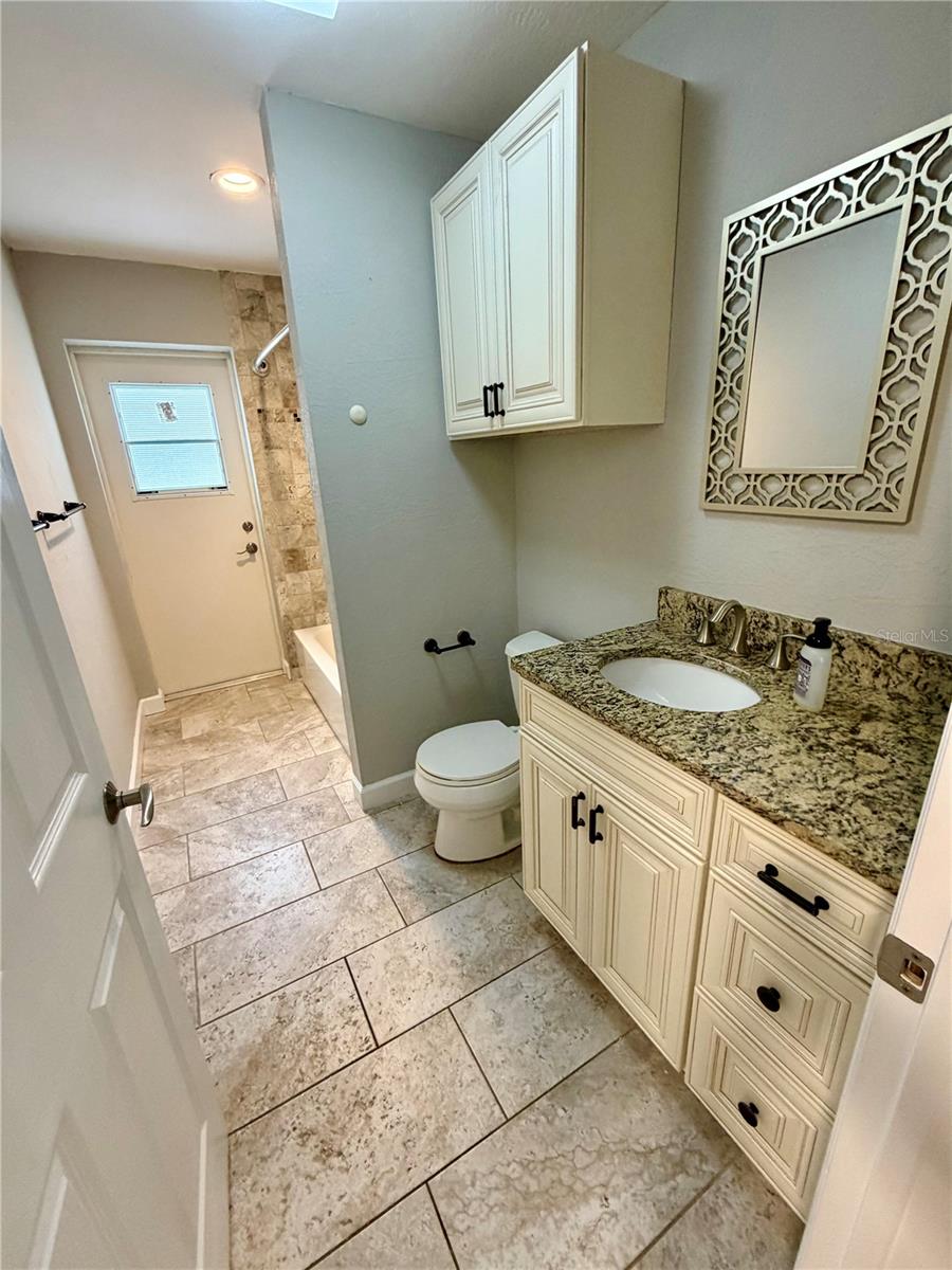 Hall bath, totally remodeled