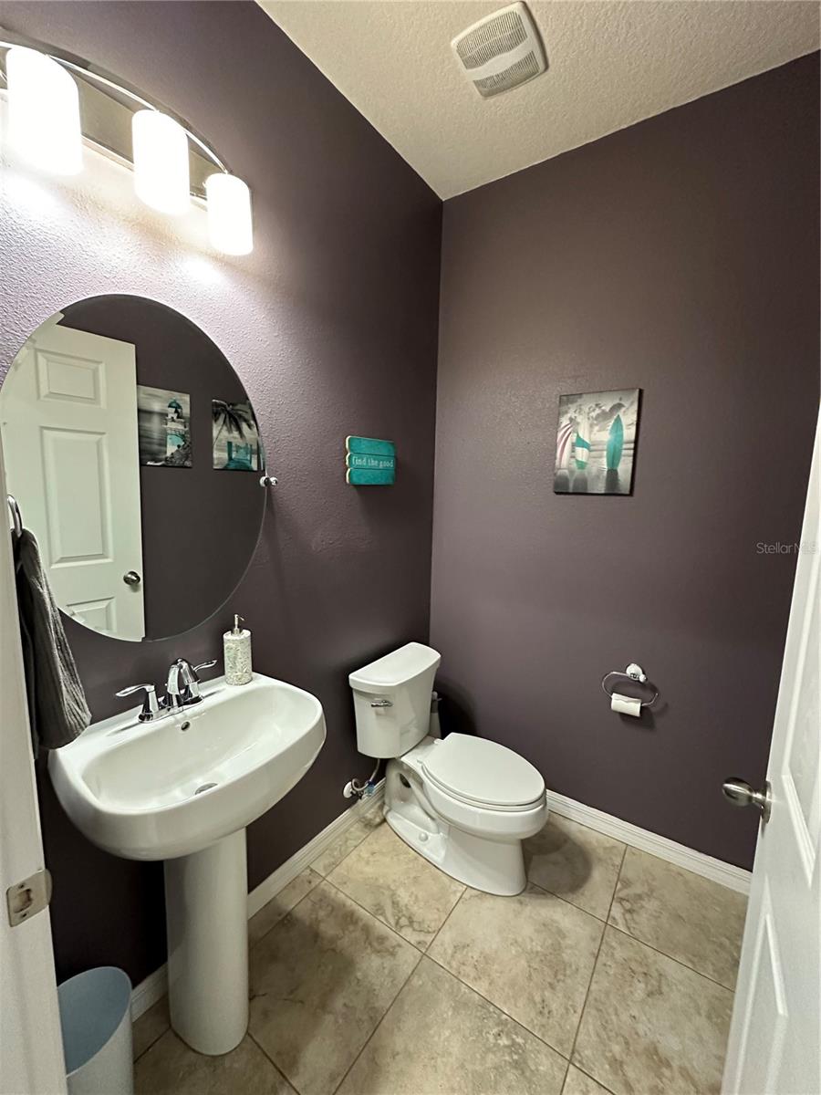 First floor half bath