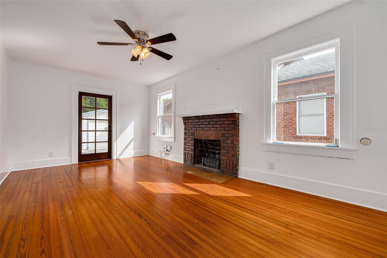 Step inside and admire the hardwood floors