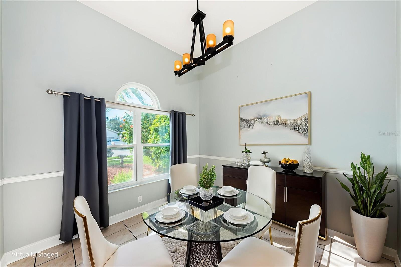 Staged Dining area