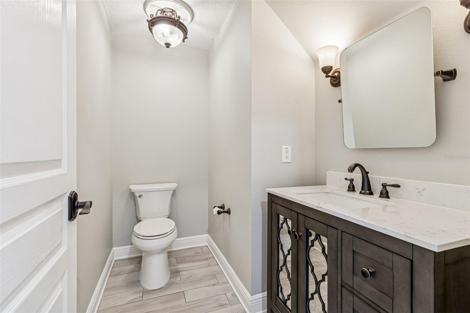 Half bath off office