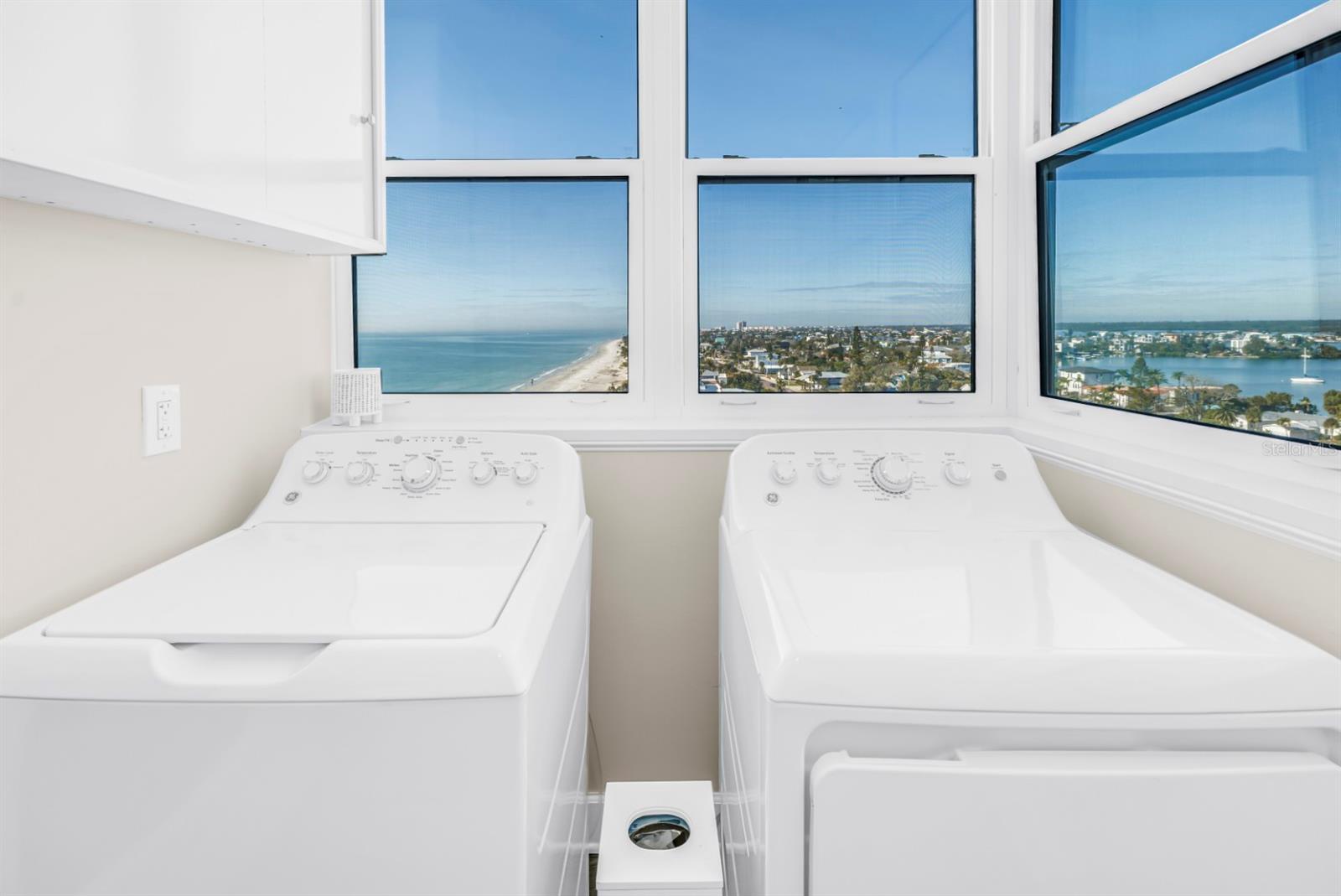 Laundry Room Capturing Wraparound Views