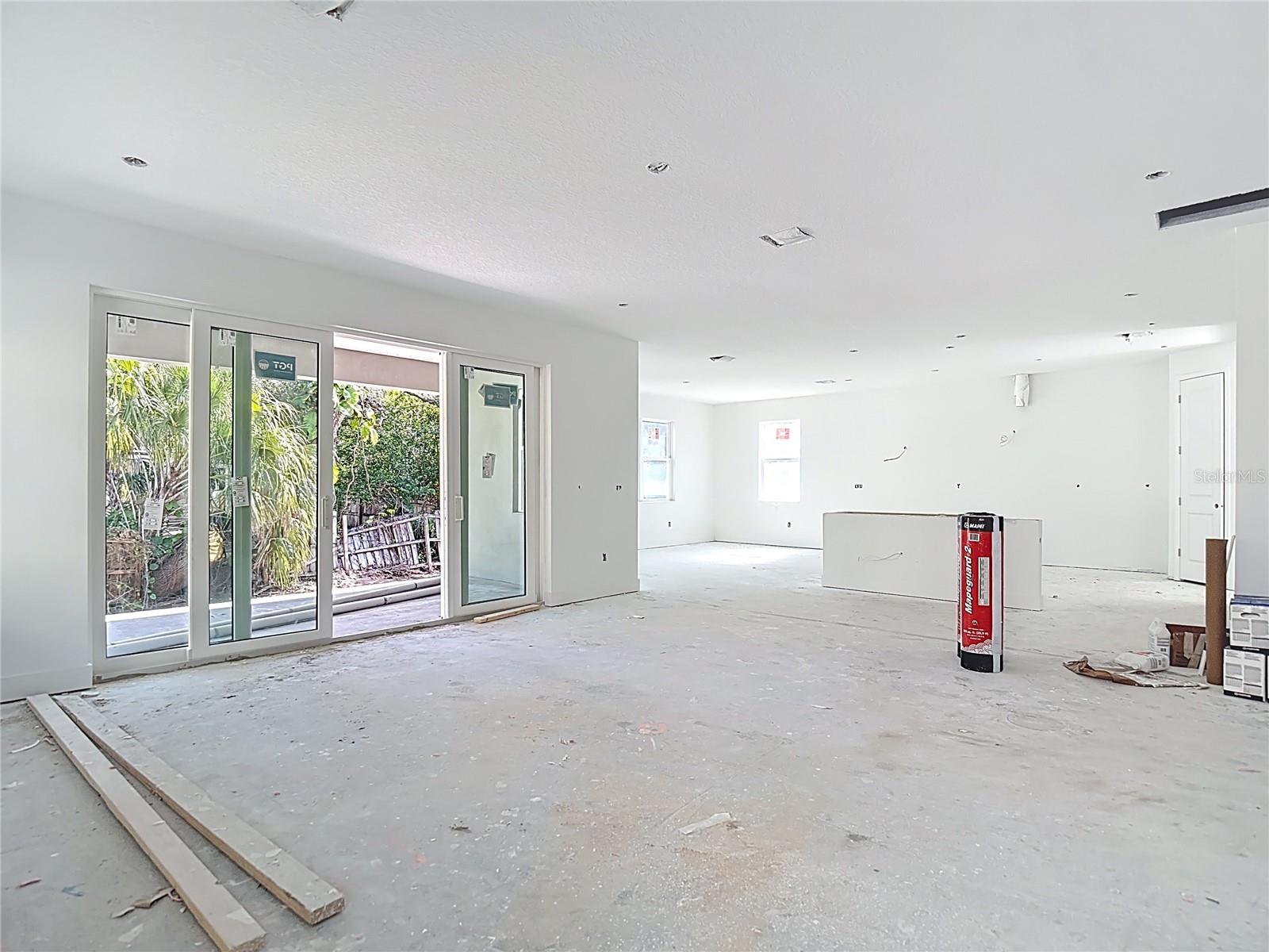 BACK YARD SLIDING DOOR