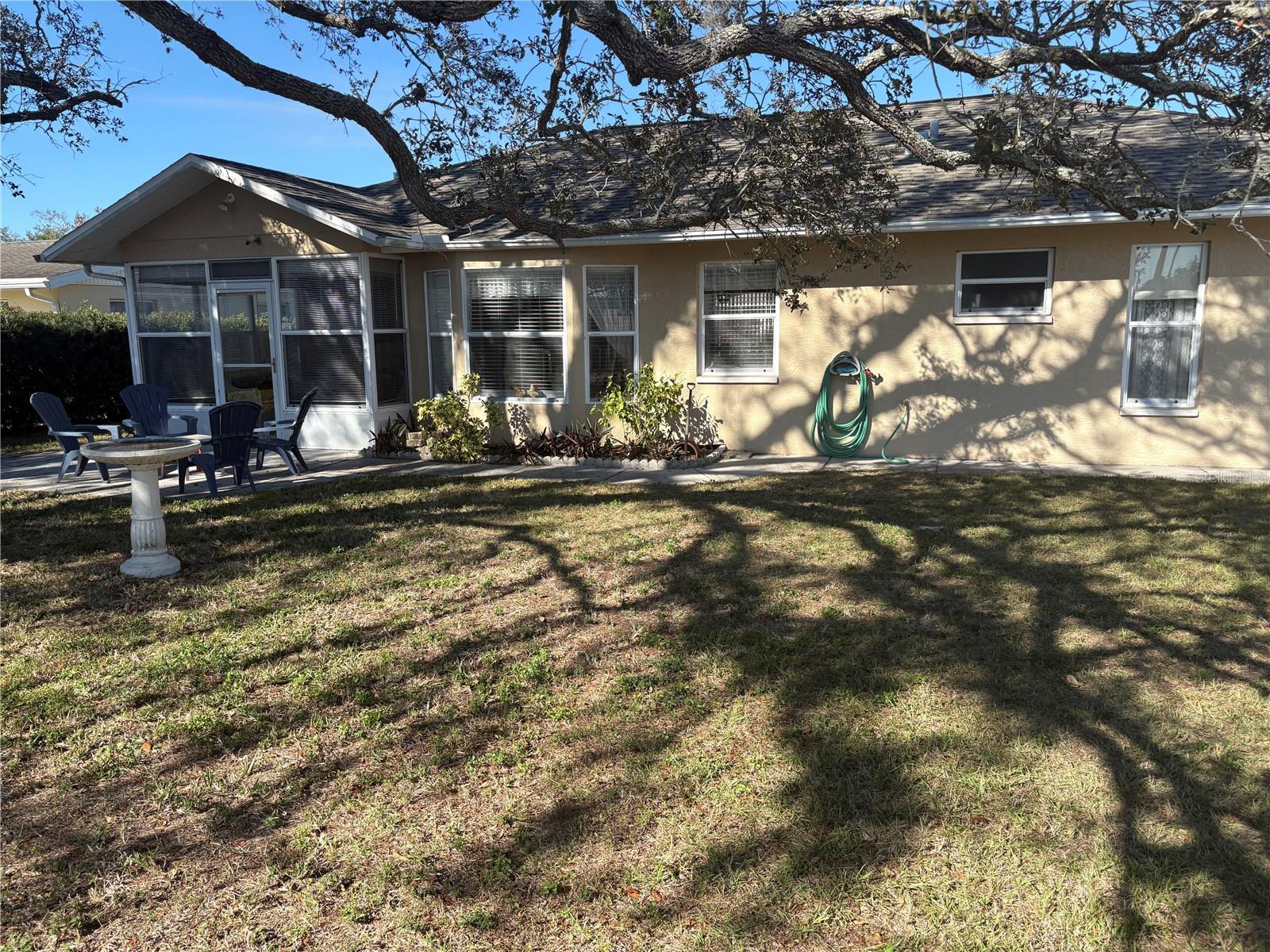 Another view of back yard.