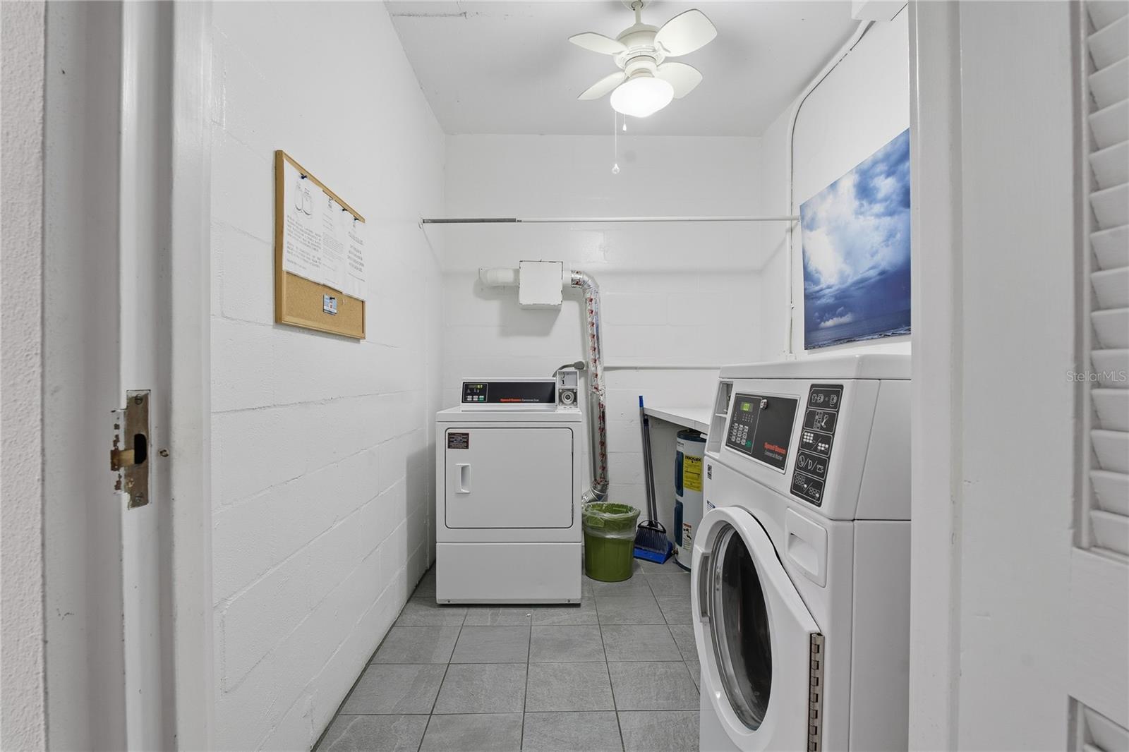 Common laundry room, same floor.