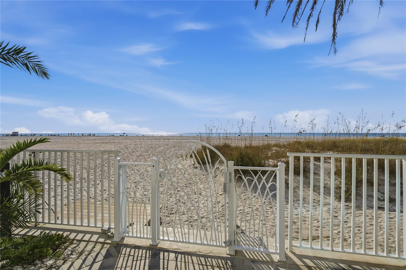 Private entrance to the beach