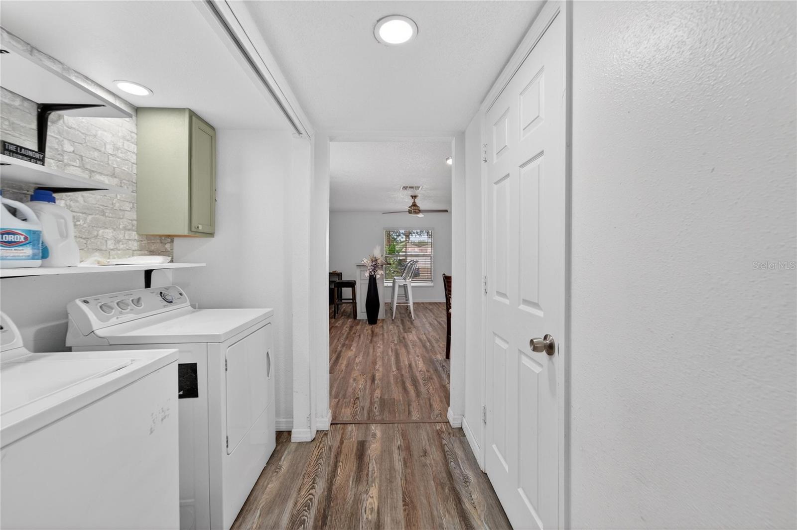 Hallway by Laundry closet and Pantry