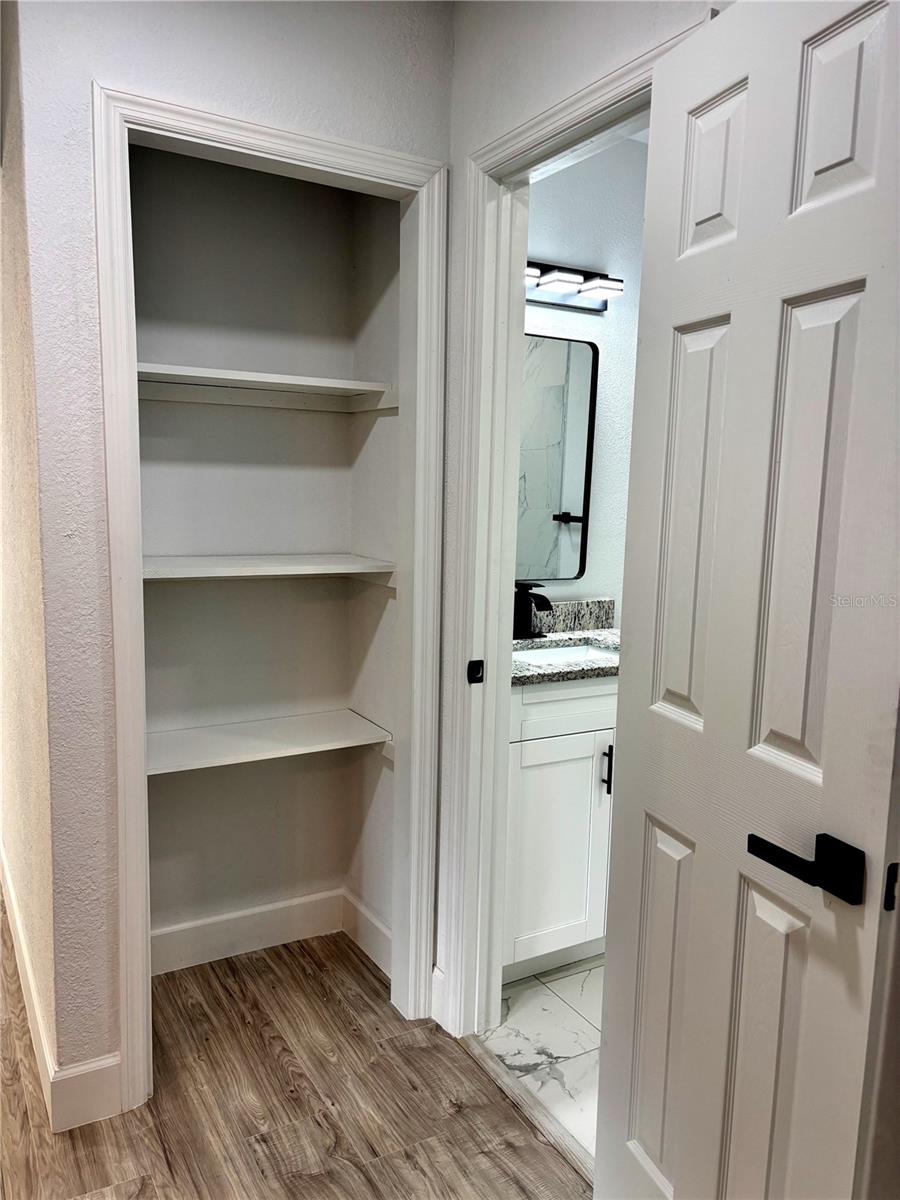 Closet and Main Bathroom