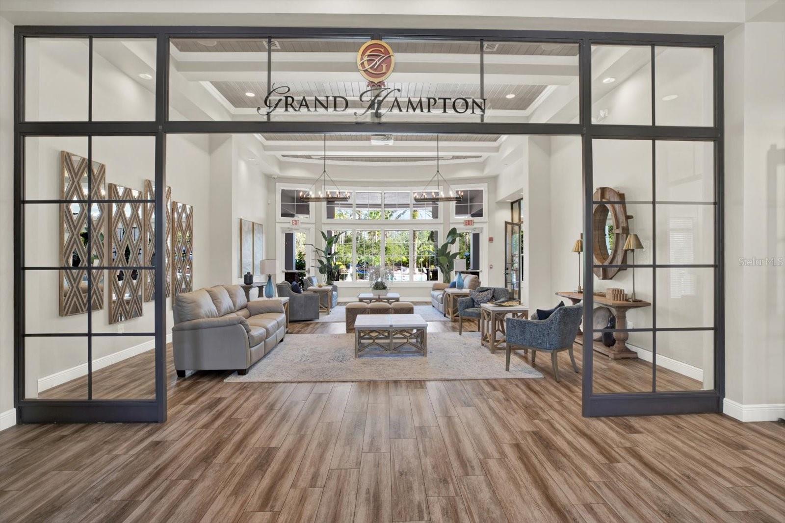 Entrance to clubhouse