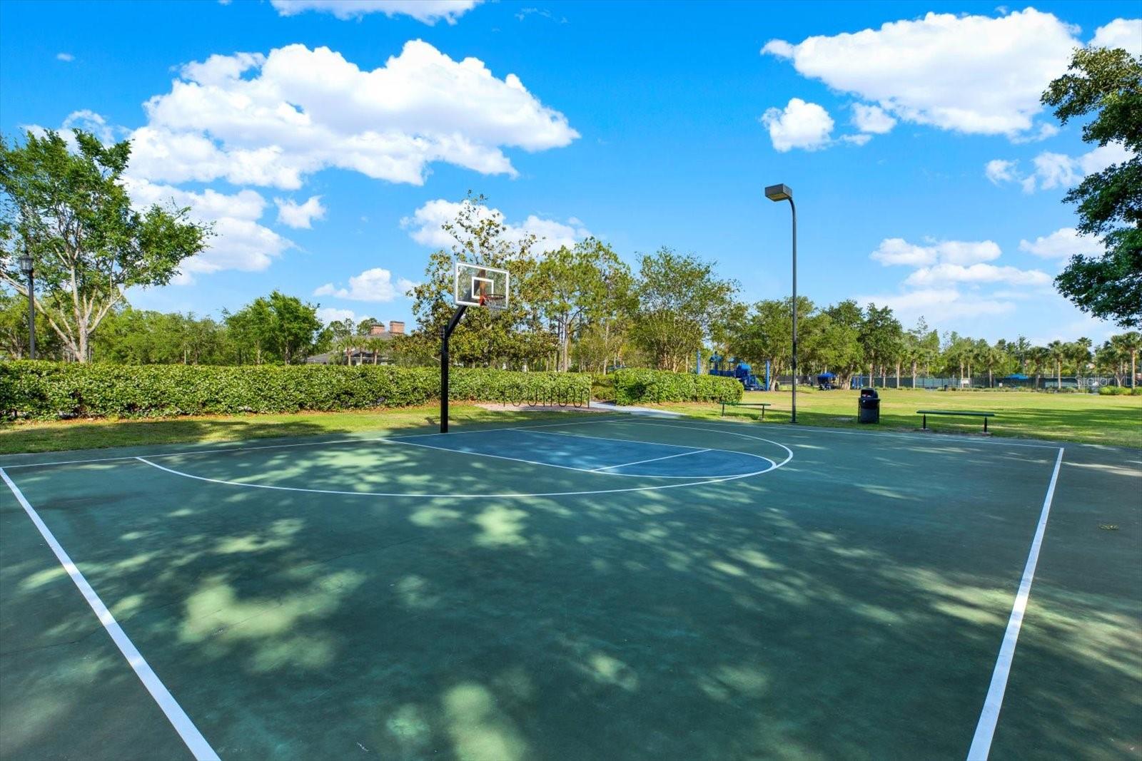 2 basketball courts