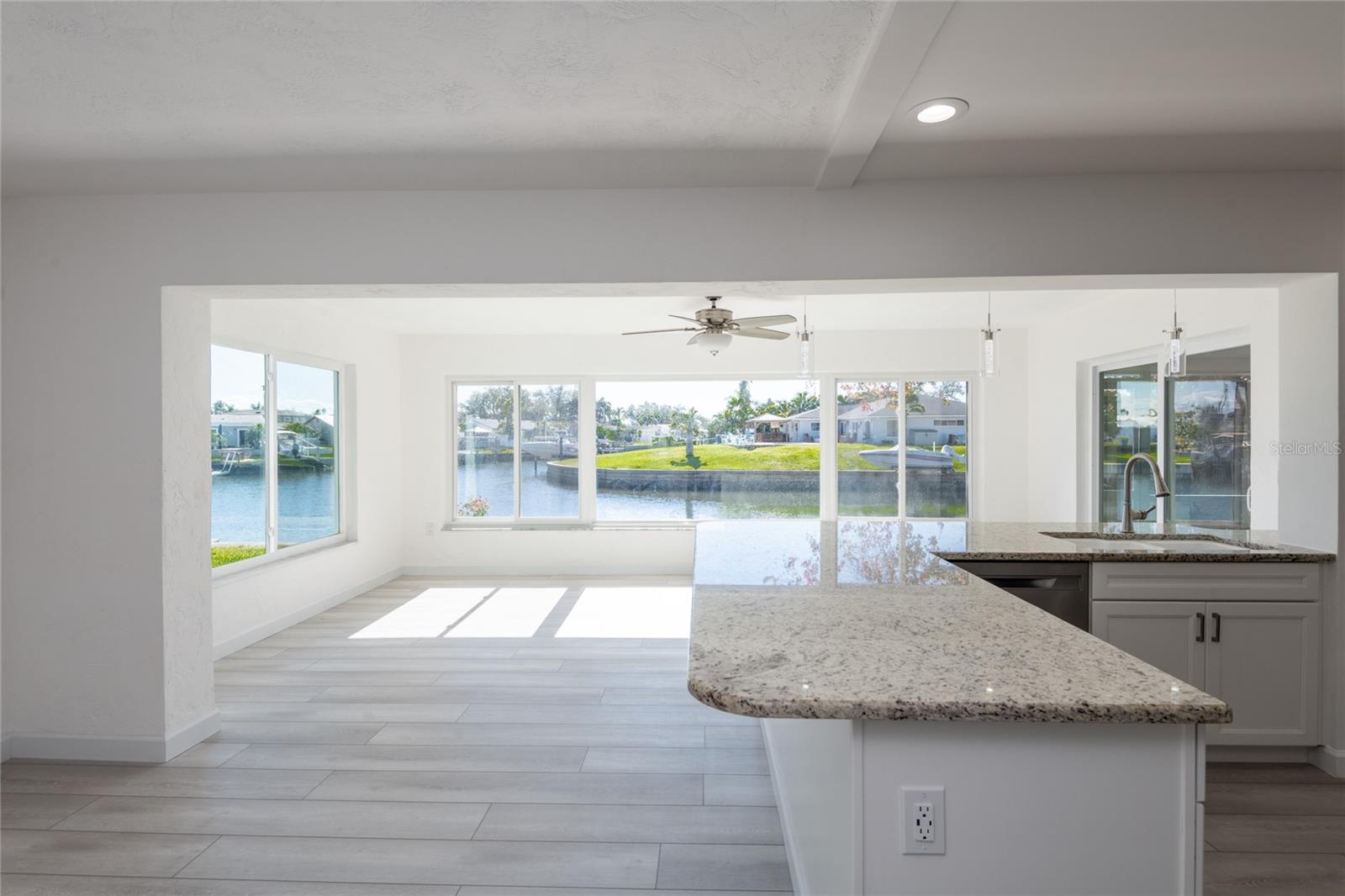 Water view as you enter the home