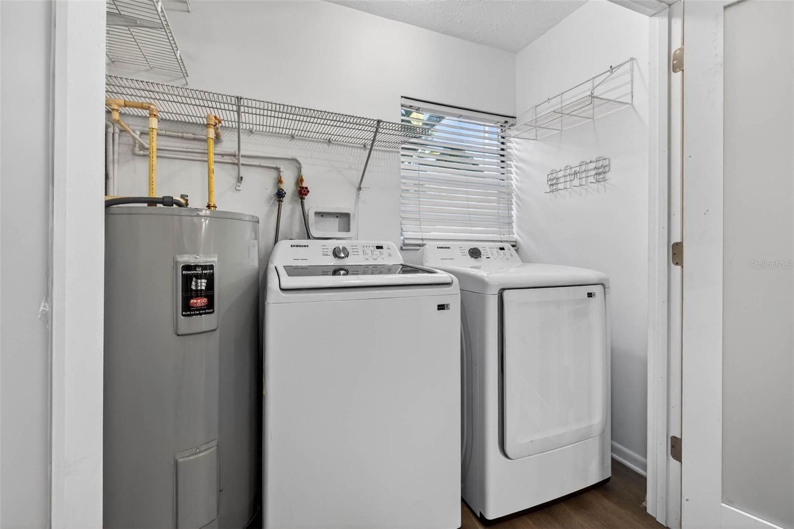 Laundry closet in the kitchen
