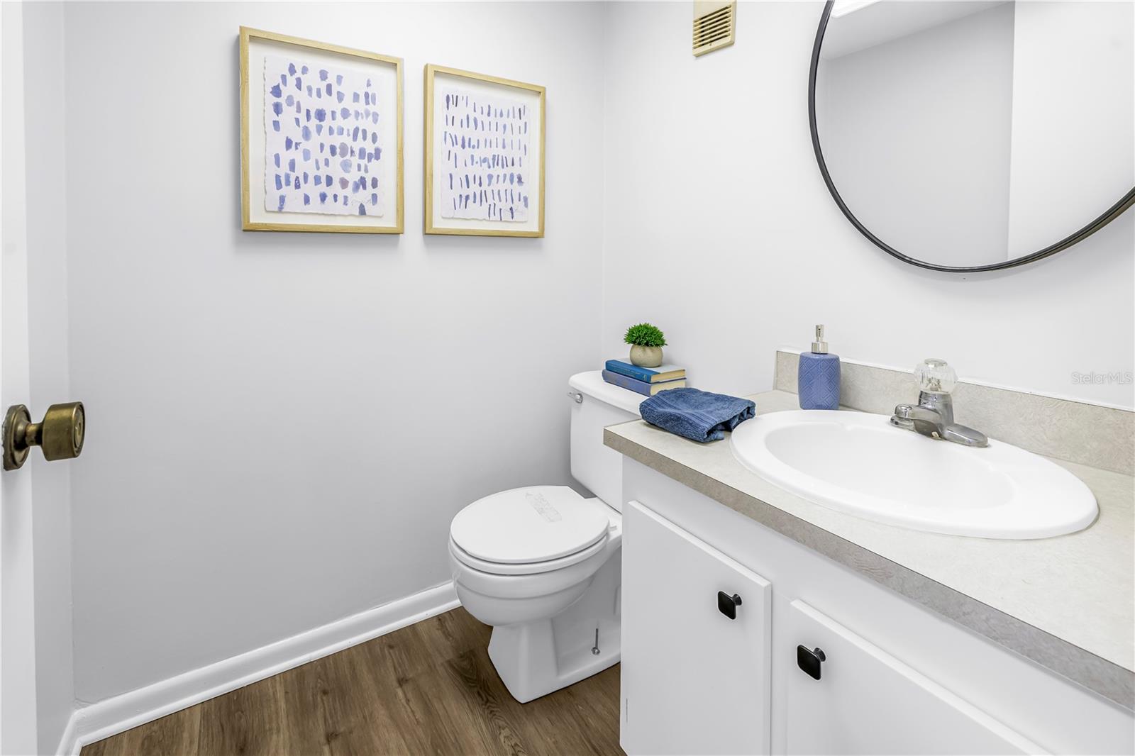Half Bathroom for Guests off the Front Entryway